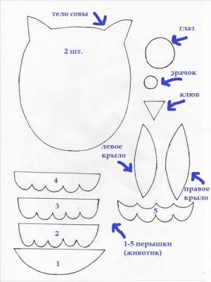 Сова из фетра2