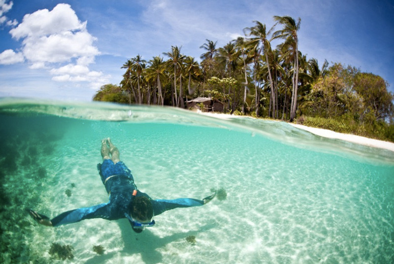 Остров Линапакан, Филиппины вода, купание, отдых, чистота