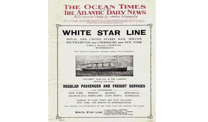 1. На «Титанике» выходила своя газета – «Антлантик Дэйли Бюллетень». интересно, кораблекрушение, титаник