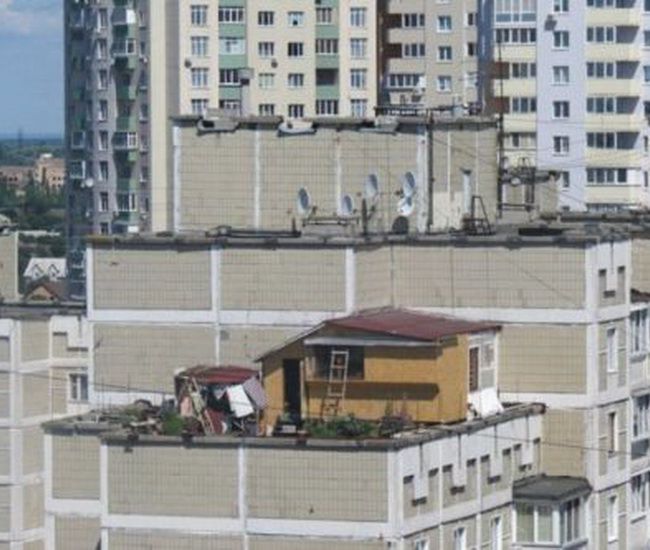 Удивительный самострой Удивительный самострой маразм, стройка, самострой