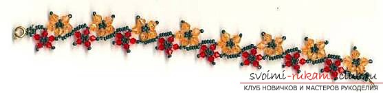 Схемы для браслетов из бисера.. Фото №3