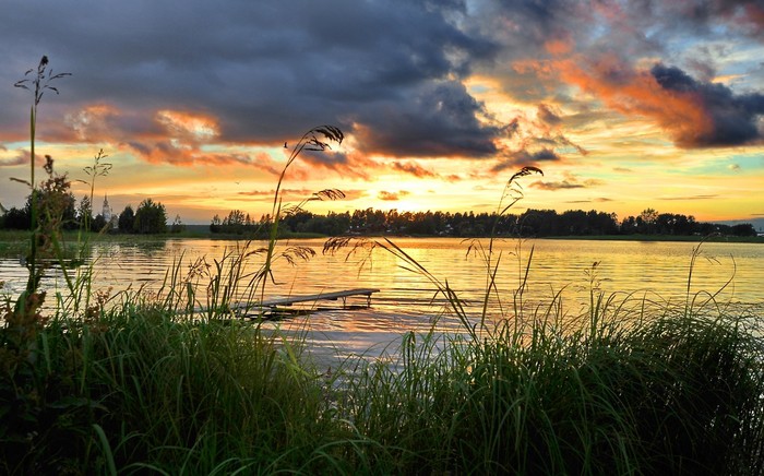 Озеро Селигер озеро, россия, селигер