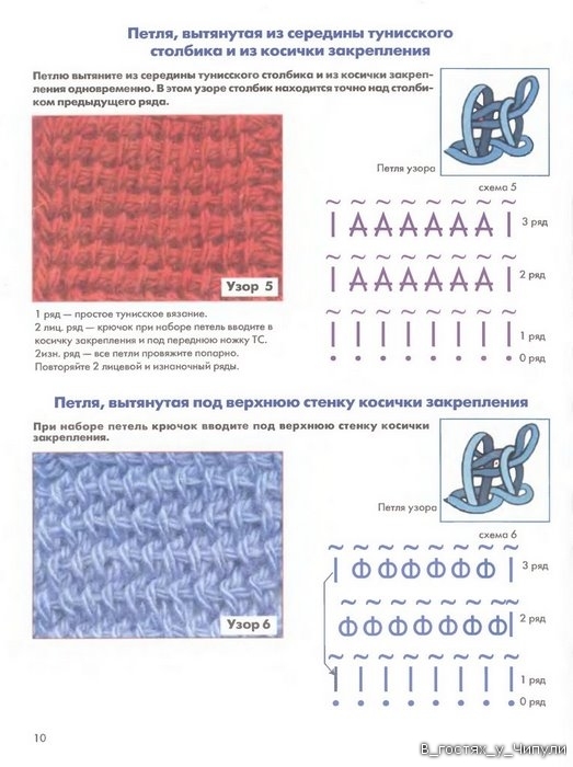 Книга: Тунисское вязание. Техника, узоры, модели. Т.П. Абизяева.