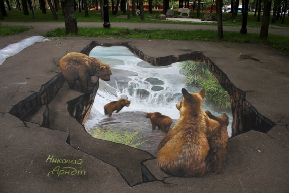 3D Street Art Николая Арндта