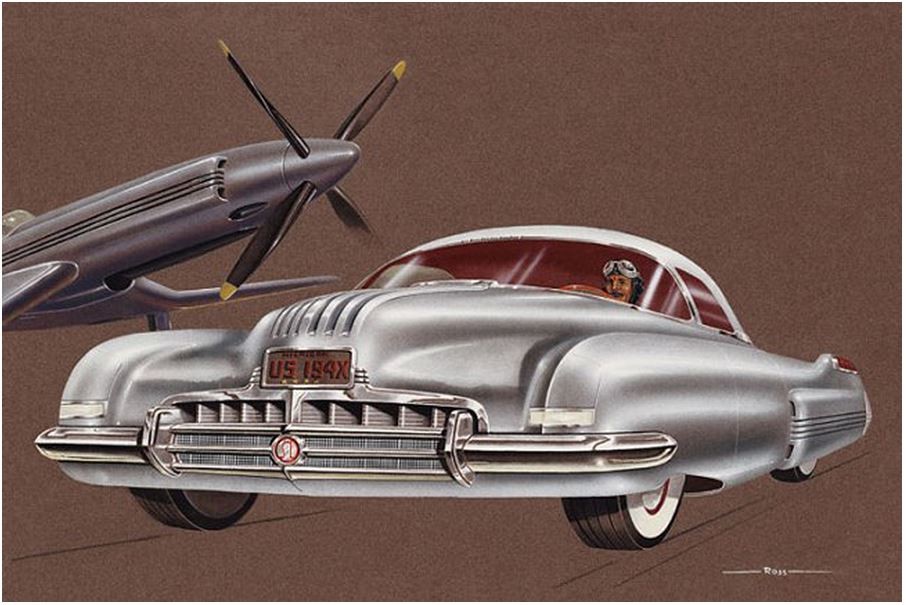 Переломный момент в автодизайне 1930-х sketch, автодизайн, дизайн