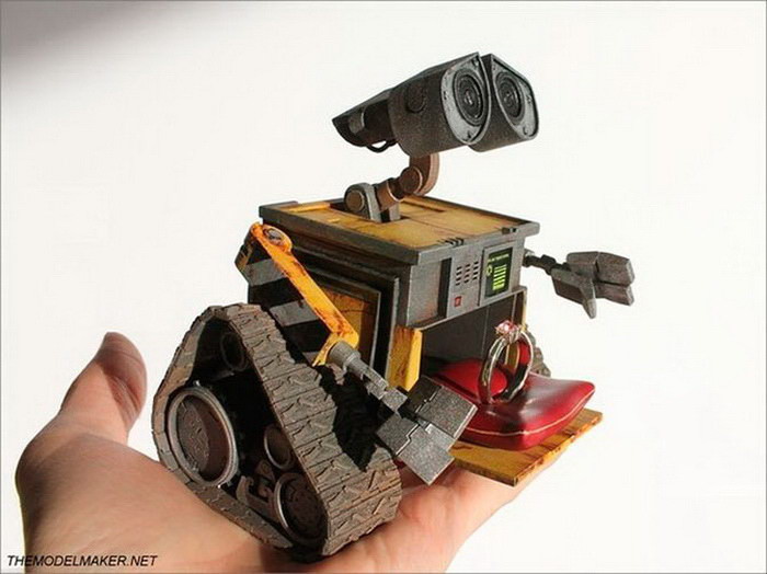 Коробочка для кольца в виде милого робота Wall-E диза, кольцо, креатив