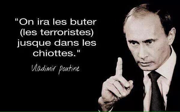 Французы начали массово выкладывать в соцсети картинки с цитатой Путина про «мочить в сортире»