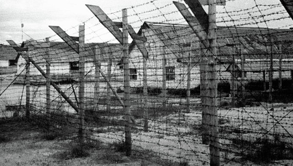 Концентрационный лагерь в городе Медвежьегорске. Архивное фото