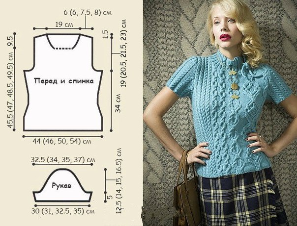ПЕТЕЛЬКА К ПЕТЕЛЬКЕ. Пуловер с аранами и воротником "Стойка" ПЕТЕЛЬКА К ПЕТЕЛЬКЕ. Пуловер с аранами и воротником "Стойка"