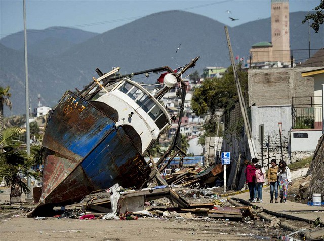 В ночь на 17 сентября в Чили в 42 км от населенного пункта Канела Баха произошло землетрясение магнитудой 8,4