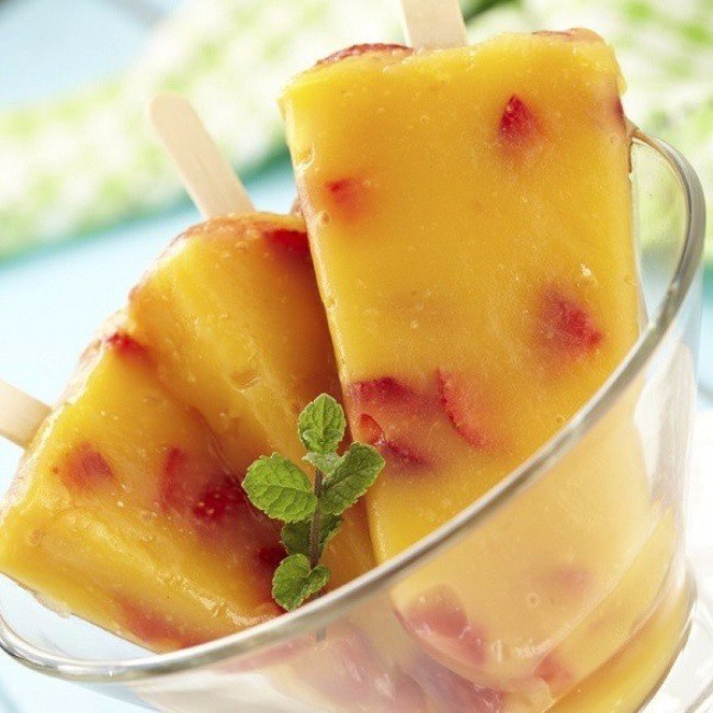 Манго + клубника Манго + клубника мороженое, рецепты