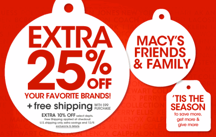 Macys Friends and Family Sale Nov 2013
