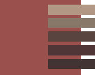 Сочетание коричневого цвета с оттенками коричневого