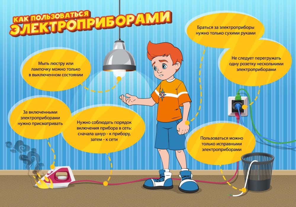 Сотрудники МЧС по ЮВАО назвали девять правил обращения с электроприборами