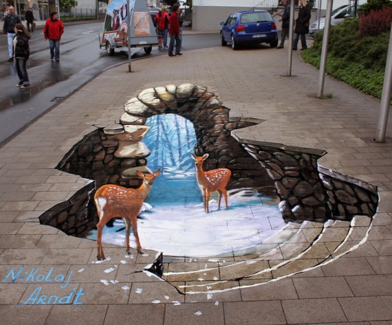 3D Street Art Николая Арндта