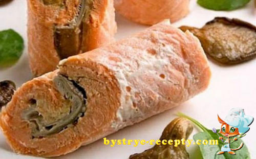 рулет с семгой
