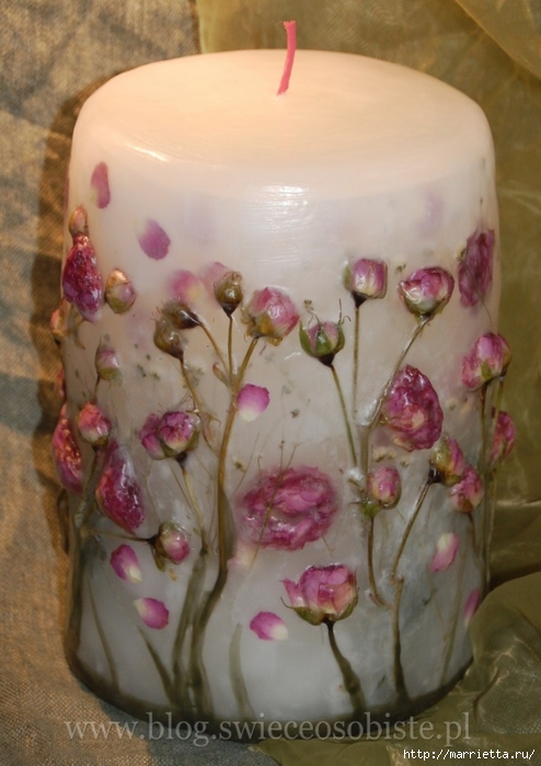 цветочные свечи ручной работы (66) (494x700, 223Kb)