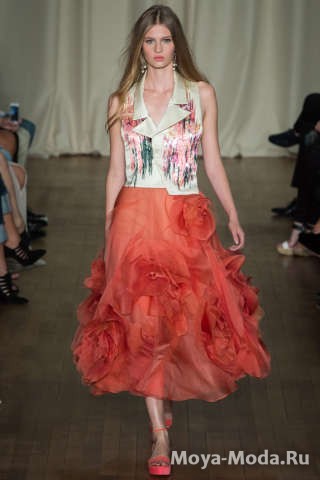 Модные юбки весна-лето 2015 Marchesa