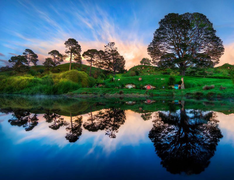 Хоббитон - реальное сказочное место в Новой Зеландии Хоббитон, новая зеландия
