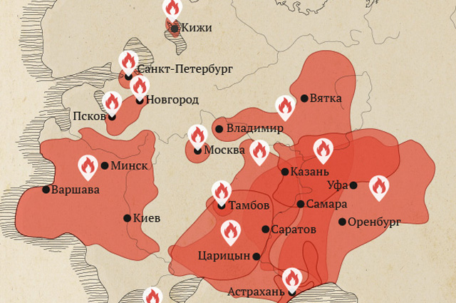 Инфографика Народные восстания