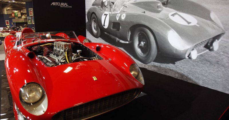Ferrari 1957 года был продан за рекордные 32 миллиона евро Scaglietti, ferrari, аукцион, олдтаймер, ретро автомобиль
