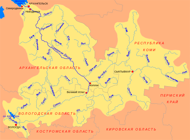 10. Река Северная Двина география, интересное, река, реки, россия, топ10