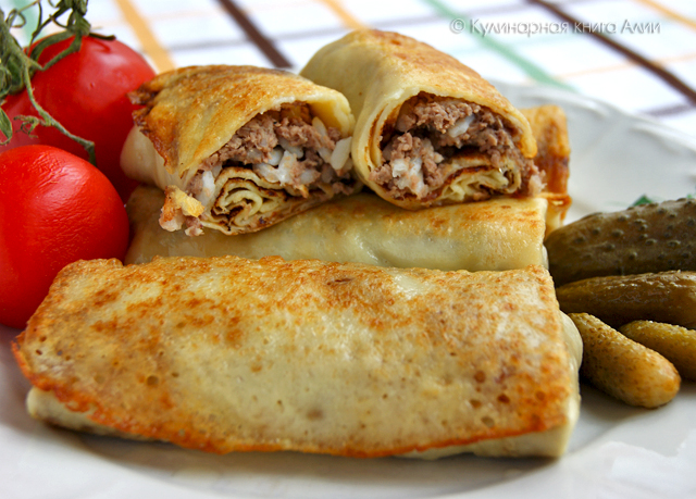 блинчики с мясом и рисом рецепт с фото пошагово онлайн блинчики с мясом и рисом рецепт с фото пошагово