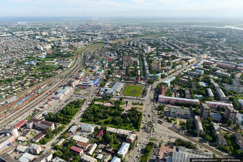 Барнаул, высота, вертолет, достопримечательности