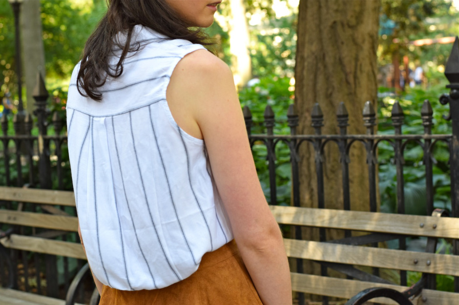 irish fashion: Suede Button-Up Skirt 3