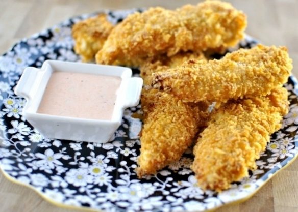 Куриные пальчики в картофельных чипсах