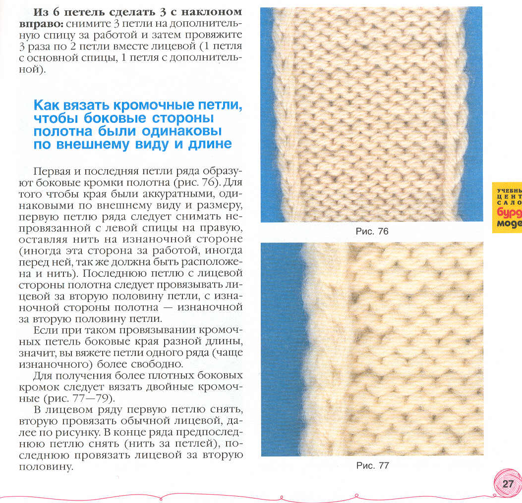 Вязание спицами петли вязка Вязание спицами петли вязка