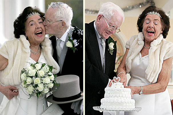 Одна из самых старых пар, сочетающихся браком в Великобритании