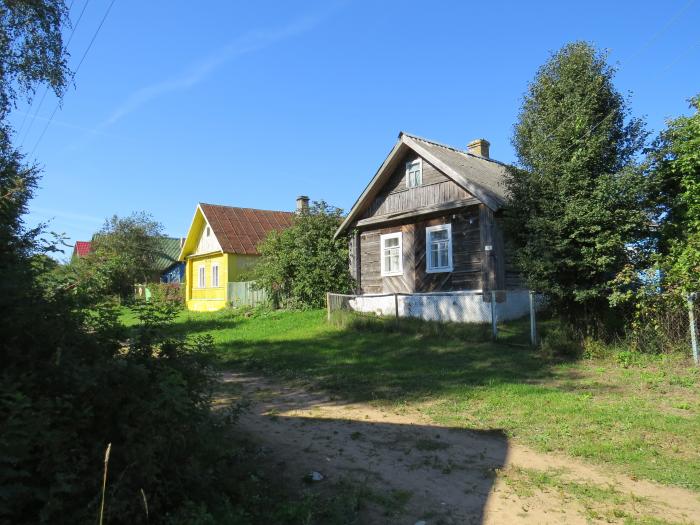 Сельская улица дома, сельская улица, природа