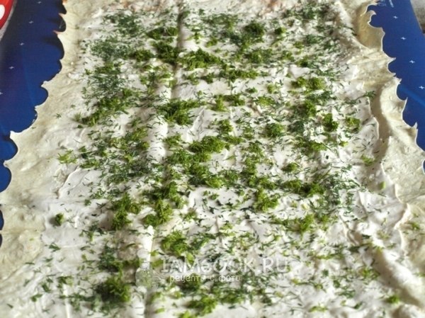 Рулет из лаваша с курицей Рулет из лаваша с курицей