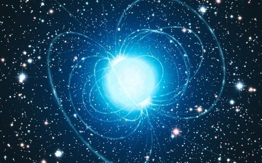 Artist’s impression of the magnetar in the extraordinary star cluster Westerlund 1