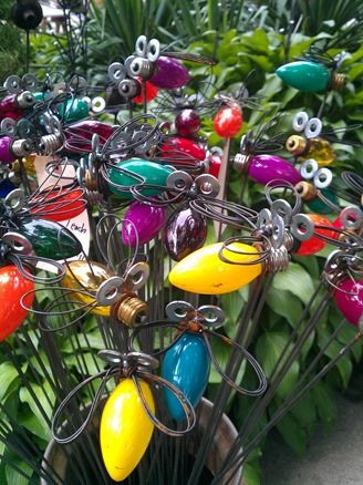 lightning bug garden decorations