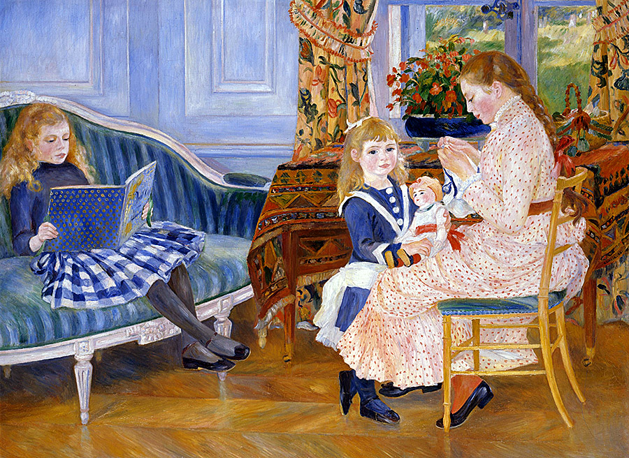 Ренуар, Пьер-Огюст (1841-1919) - Детский полдень в Варжемоне