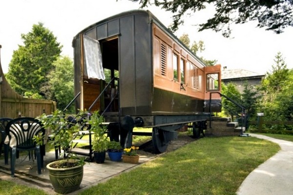 Old Luggage Van – дачный домик в винтажном вагоне. Источник фото: Tiny House Swoon