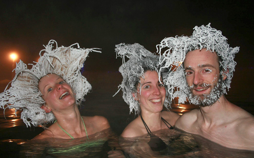 2 марта в Уайтхорсе, столице канадской территории Юкон, состоялся «Международный конкурс замораживания волос 2015». интересное, фото