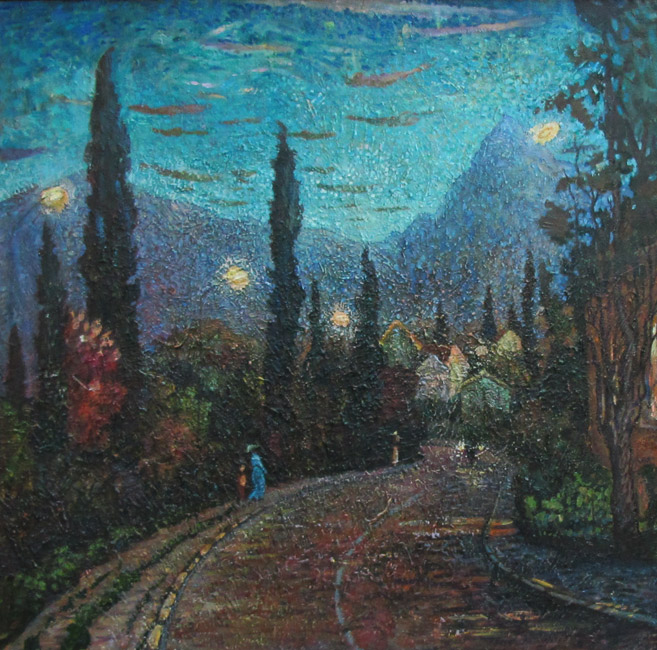 художник Блинова-ÐлекÑеева Ðадежда, Вечерний Коктебель