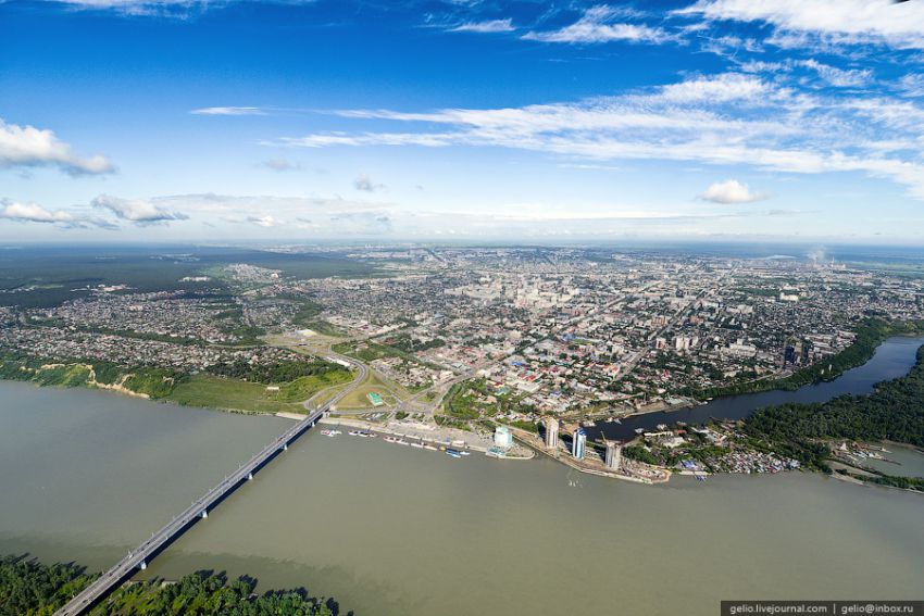 Барнаул, высота, вертолет, достопримечательности