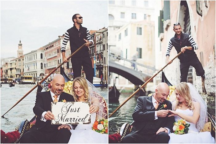 Гондола в Венеции альтернатива, свадьба