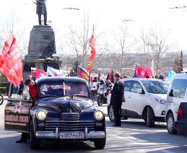 В Севастополе стартовал автопробег "Наша Великая Победа"