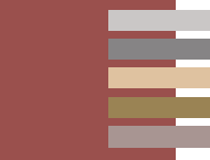Сочетание коричневого цвета с нейтральными оттенками