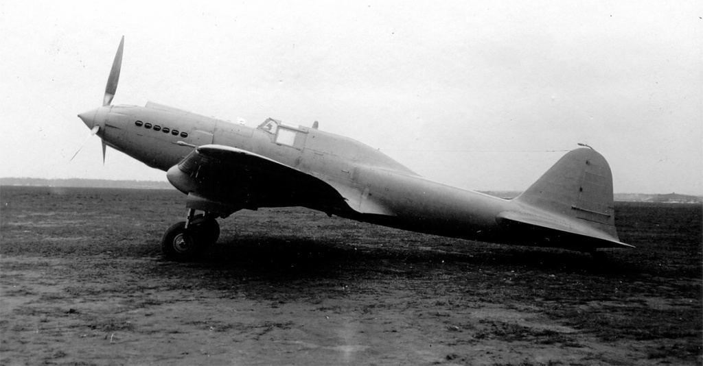ЦКБ-57 с мотором АМ-38 - одноместный прототип штурмовика- Ил-2.jpg