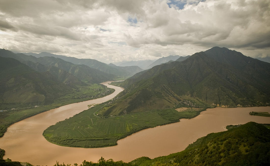 Река Янцзы Китай 6 418 километров 