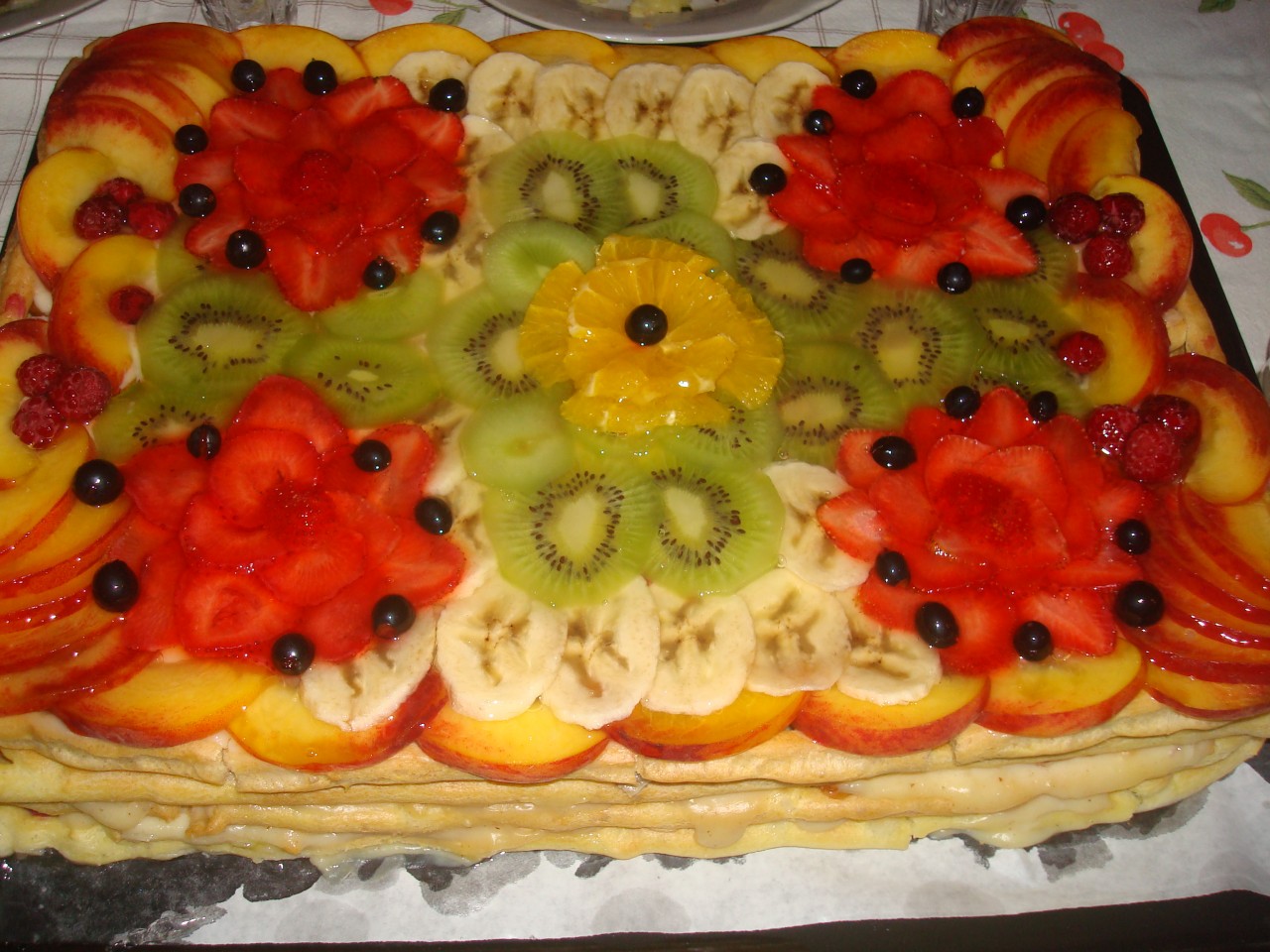 Пироги украшенные фруктами