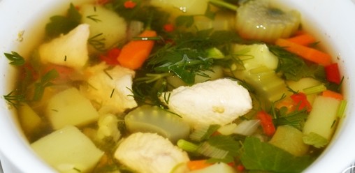 суп с куриной грудкой