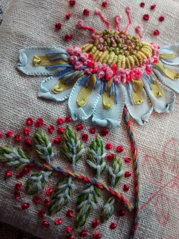 Broderie au ruban: