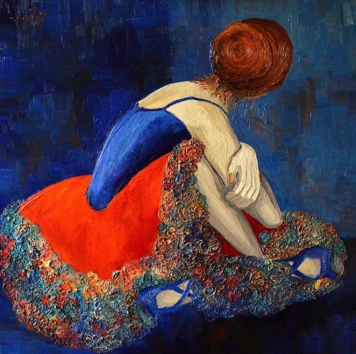 Балерина. Автор: Justyna Kopania. Польская художница создаёт пейзажи в необычной технике, к которым хочется прикоснуться